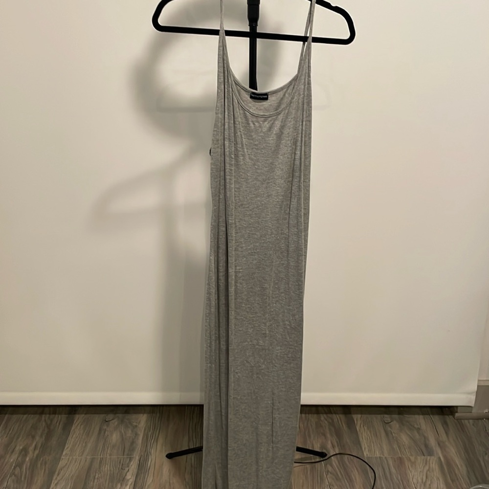 Gray maxi dress